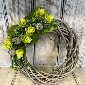 Závěsný podzimní věnec 3, průměr 25 cm